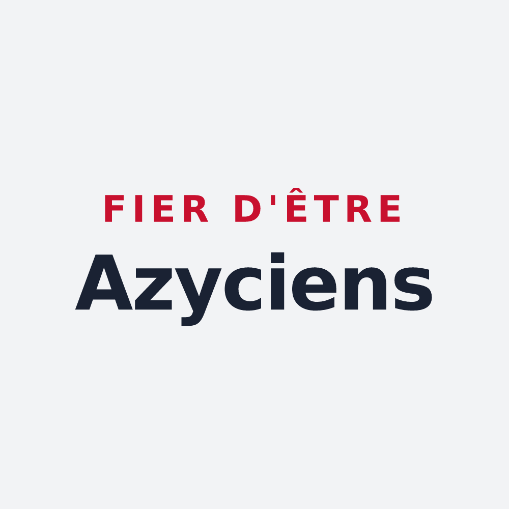 Poster « Fier d'être Azyciens » — design pour Azy-sur-Marne
