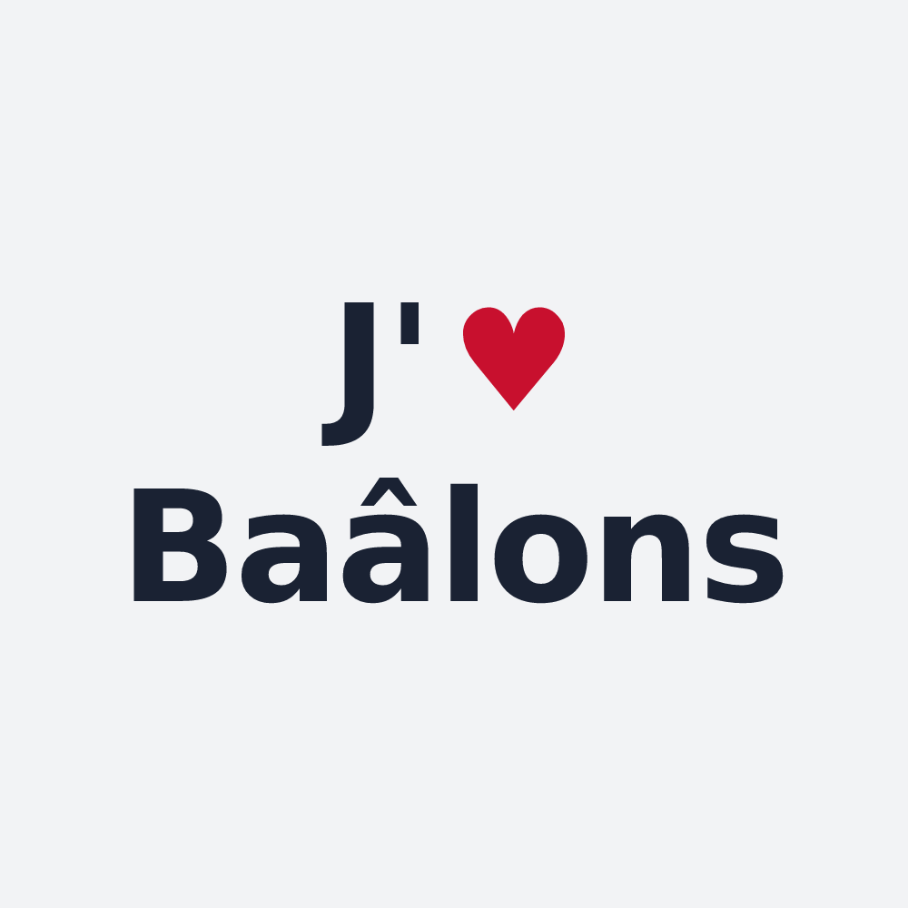 Poster personnalisé Baâlons — design J'aime Baâlons