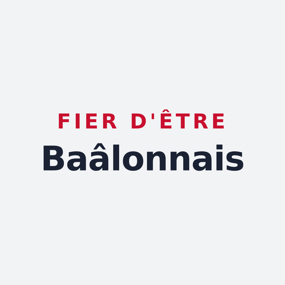 Poster « Fier d'être Baâlonnais » — design pour Baâlons