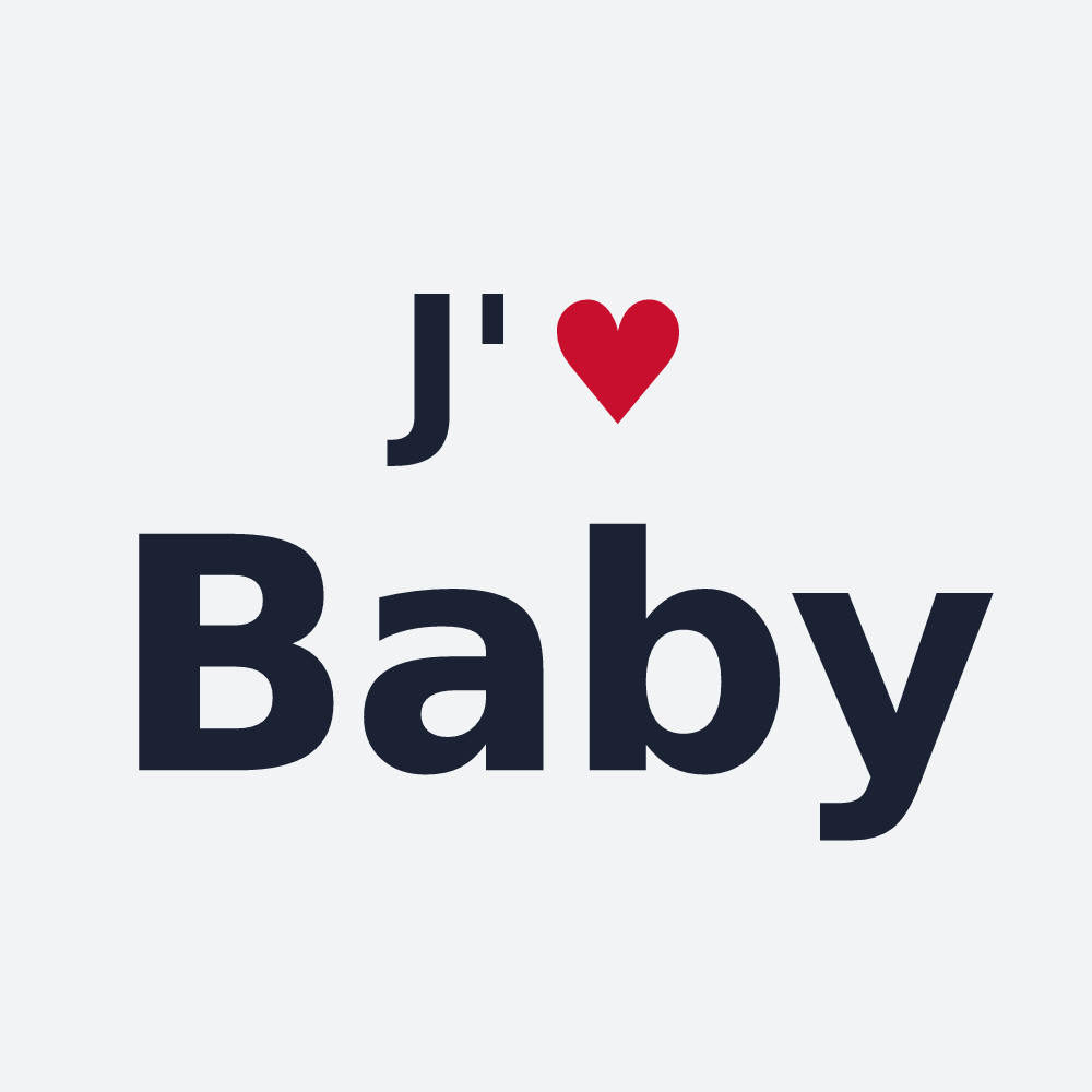 Poster personnalisé Baby — design J'aime Baby