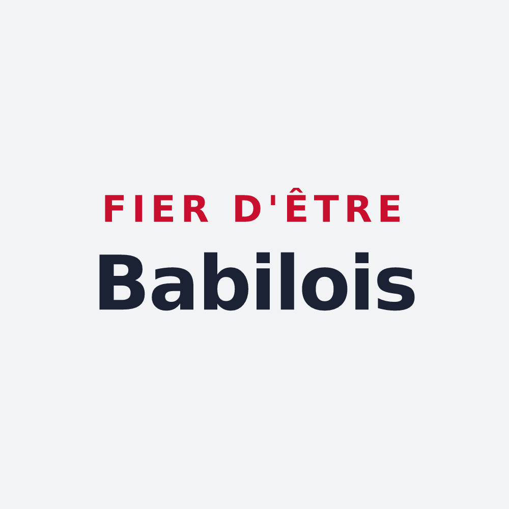 Poster « Fier d'être Babilois » — design pour Baby