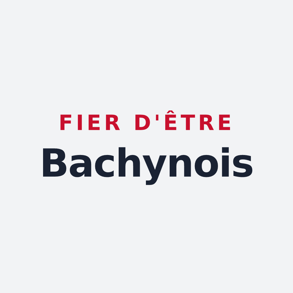 Poster « Fier d'être Bachynois » — design pour Bachy