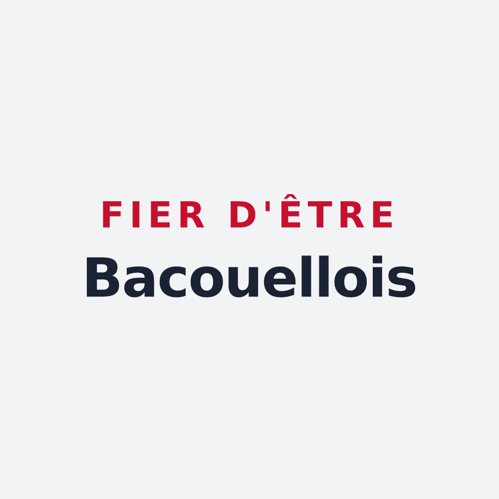 Poster « Fier d'être Bacouellois » — design pour Bacouel-sur-Selle