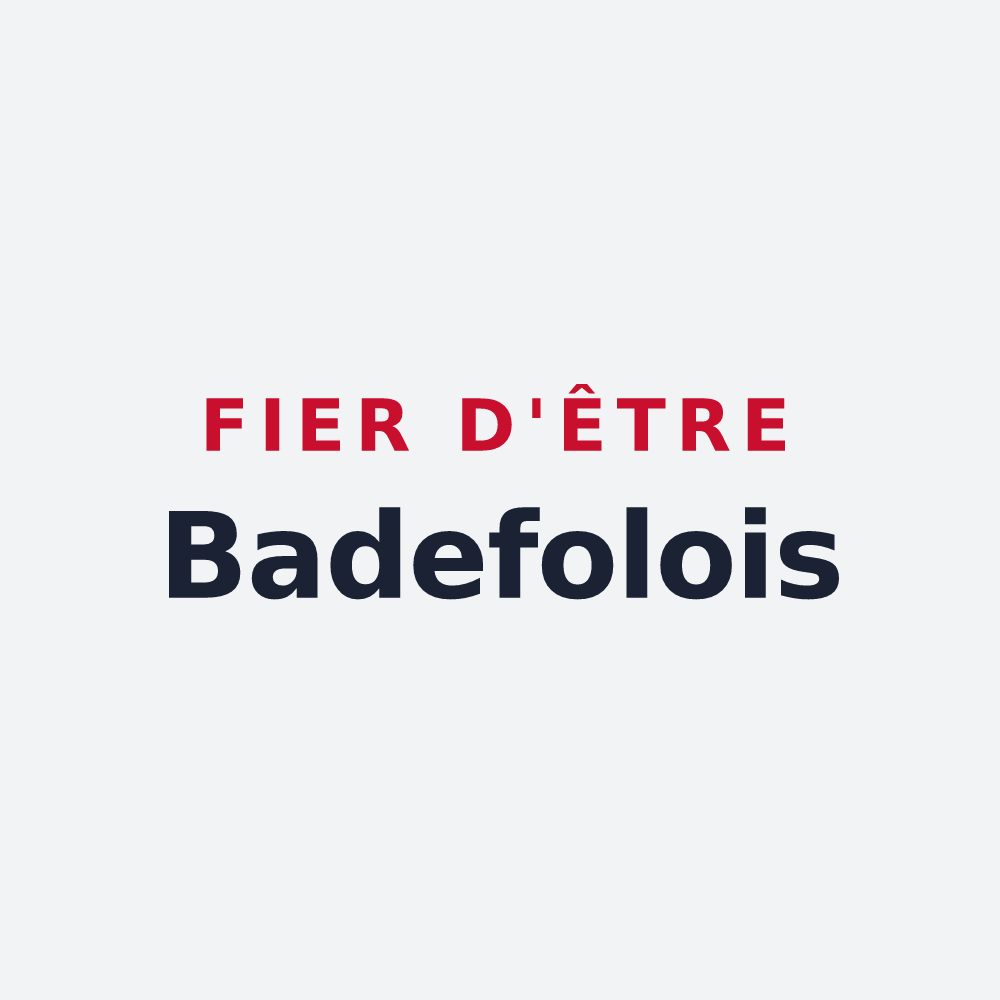 Poster « Fier d'être Badefolois » — design pour Badefols-sur-Dordogne