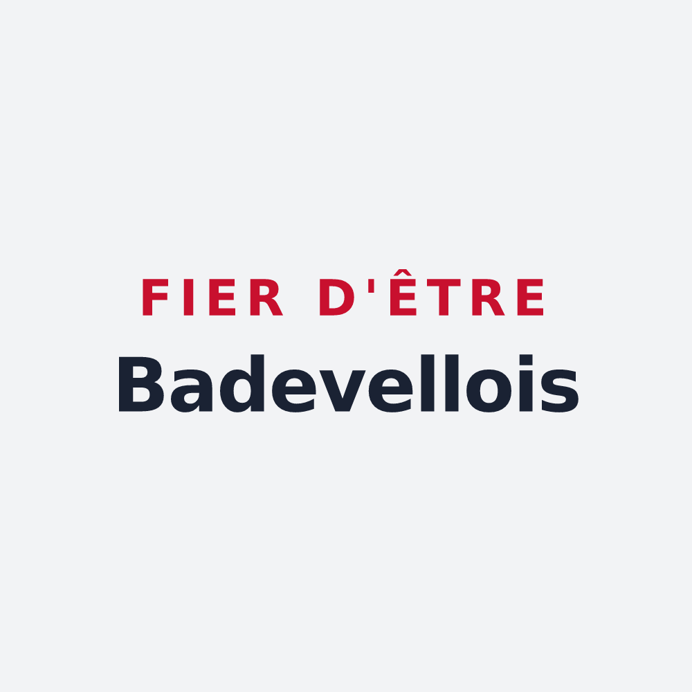 Poster « Fier d'être Badevellois » — design pour Badevel