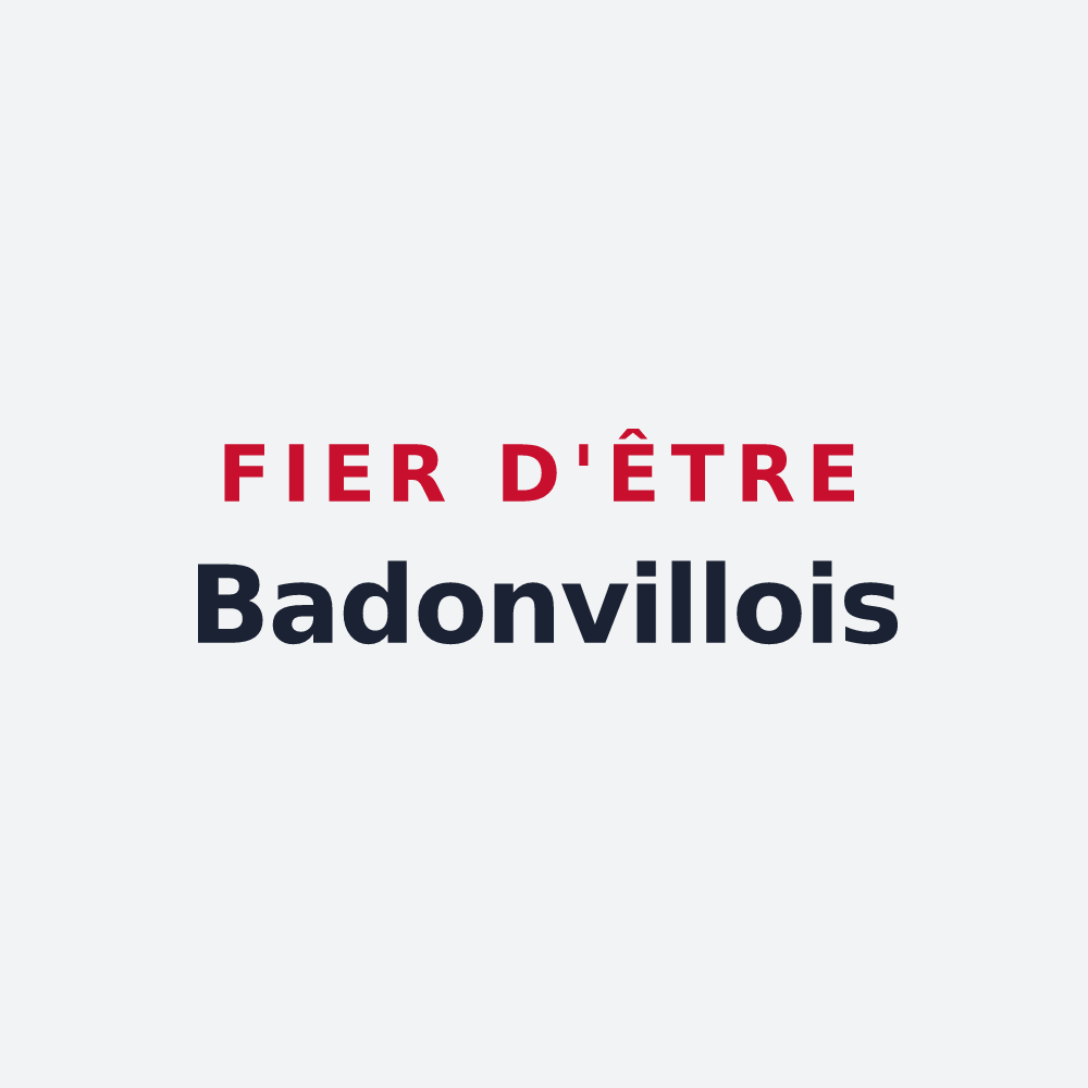 Poster « Fier d'être Badonvillois » — design pour Badonviller