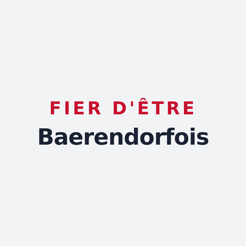 Poster « Fier d'être Baerendorfois » — design pour Baerendorf