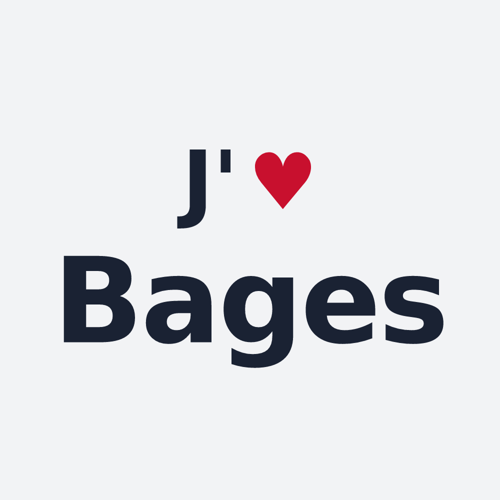 Poster personnalisé Bages — design J'aime Bages