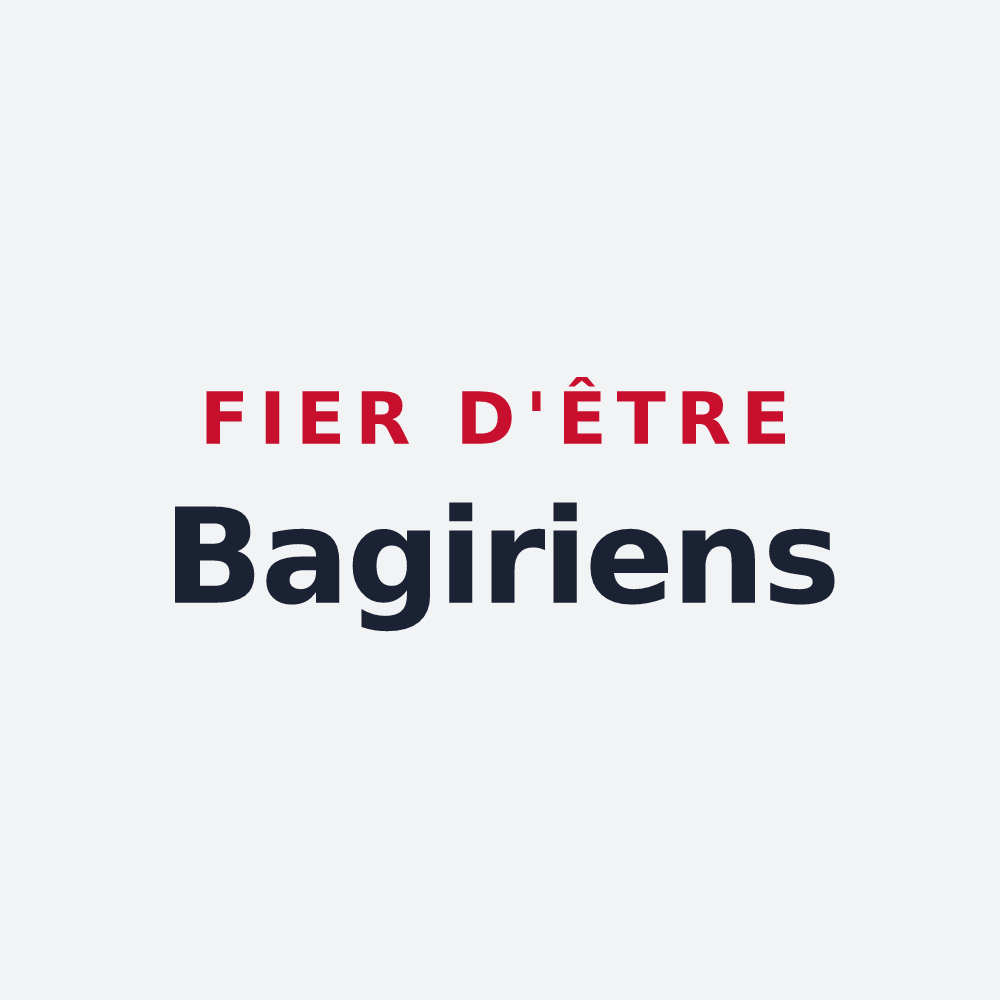 Poster « Fier d'être Bagiriens » — design pour Bagiry