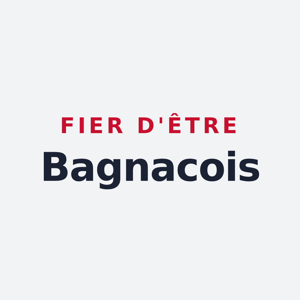 Poster « Fier d'être Bagnacois » — design pour Bagnac-sur-Célé