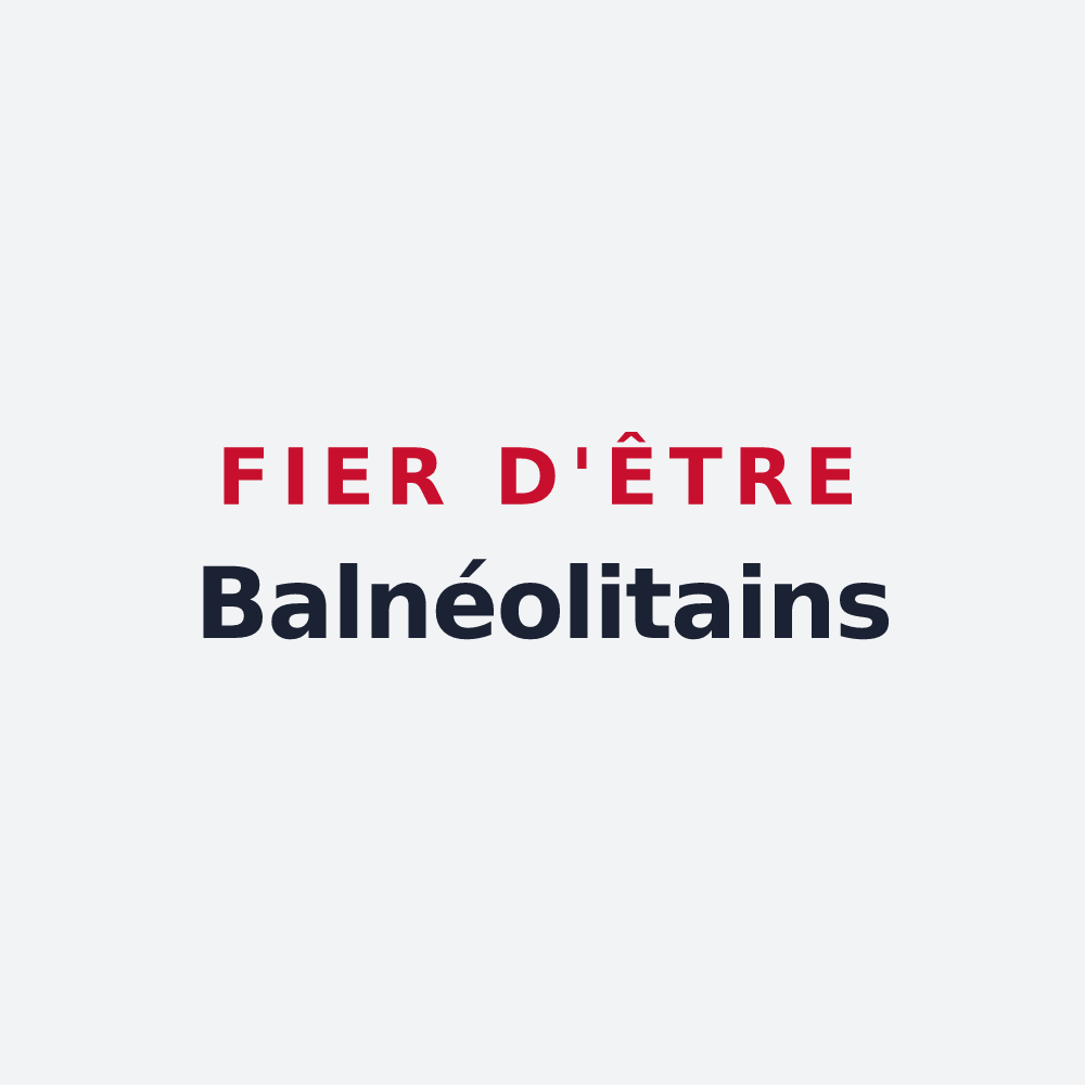 Poster « Fier d'être Balnéolitains » — design pour Bagneaux-sur-Loing