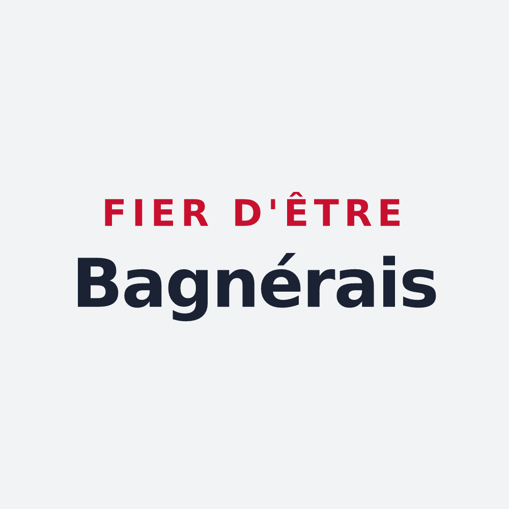 Poster « Fier d'être Bagnérais » — design pour Bagnères-de-Bigorre