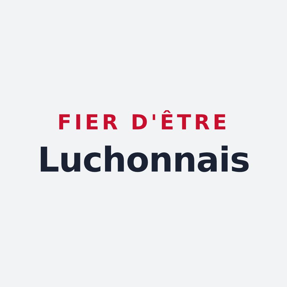 Poster « Fier d'être Luchonnais » — design pour Bagnères-de-Luchon