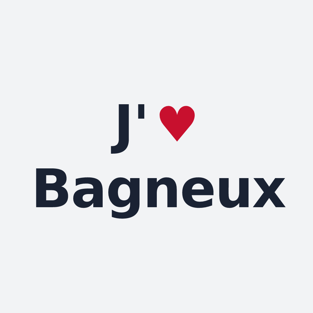 Poster personnalisé Bagneux — design J'aime Bagneux