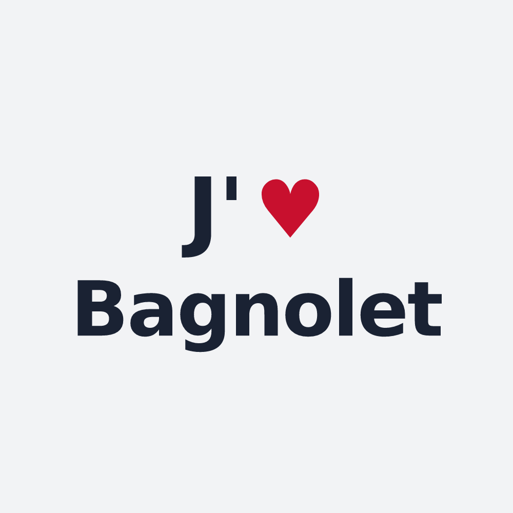Poster personnalisé Bagnolet — design J'aime Bagnolet