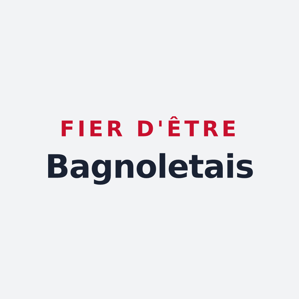 Poster « Fier d'être Bagnoletais » — design pour Bagnolet