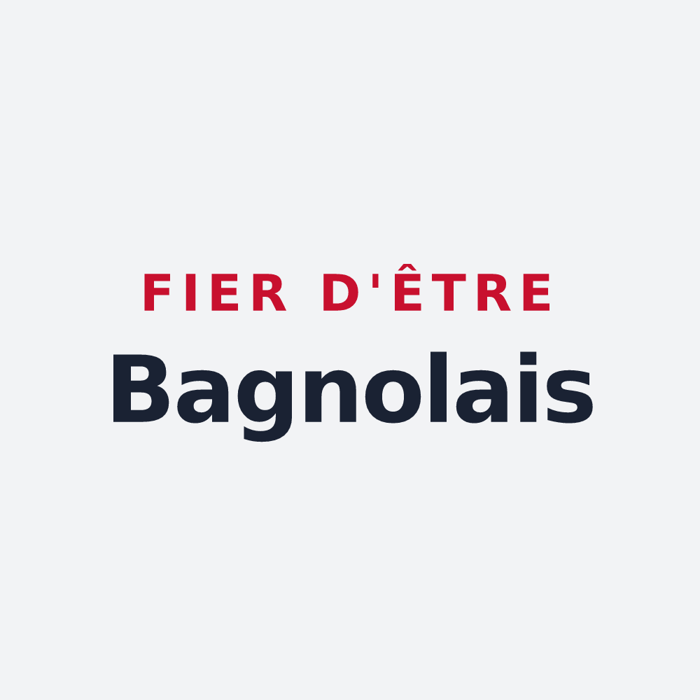 Poster « Fier d'être Bagnolais » — design pour Bagnols-sur-Cèze