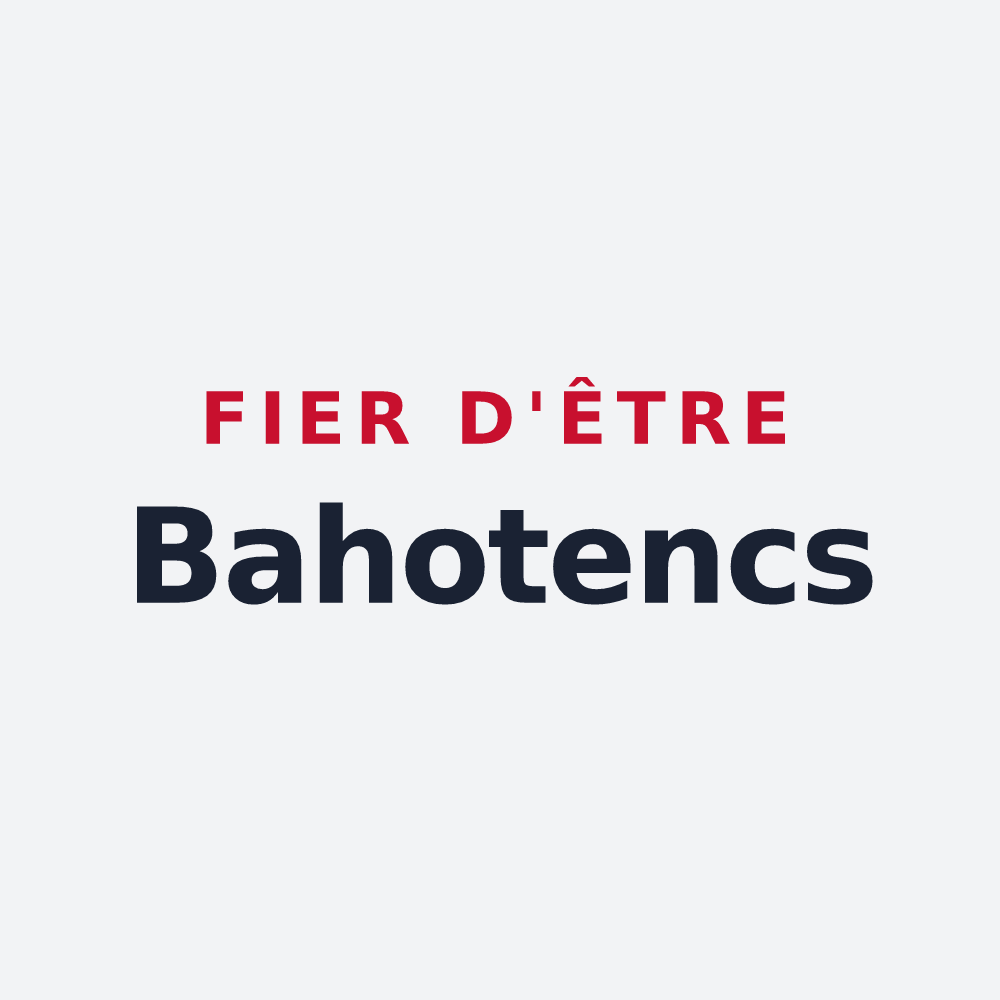 Poster « Fier d'être Bahotencs » — design pour Baho