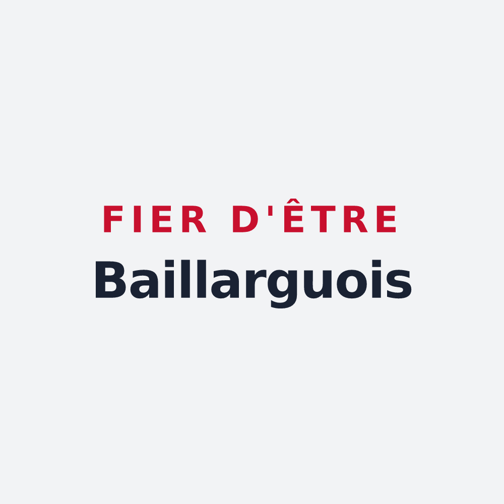 Poster « Fier d'être Baillarguois » — design pour Baillargues