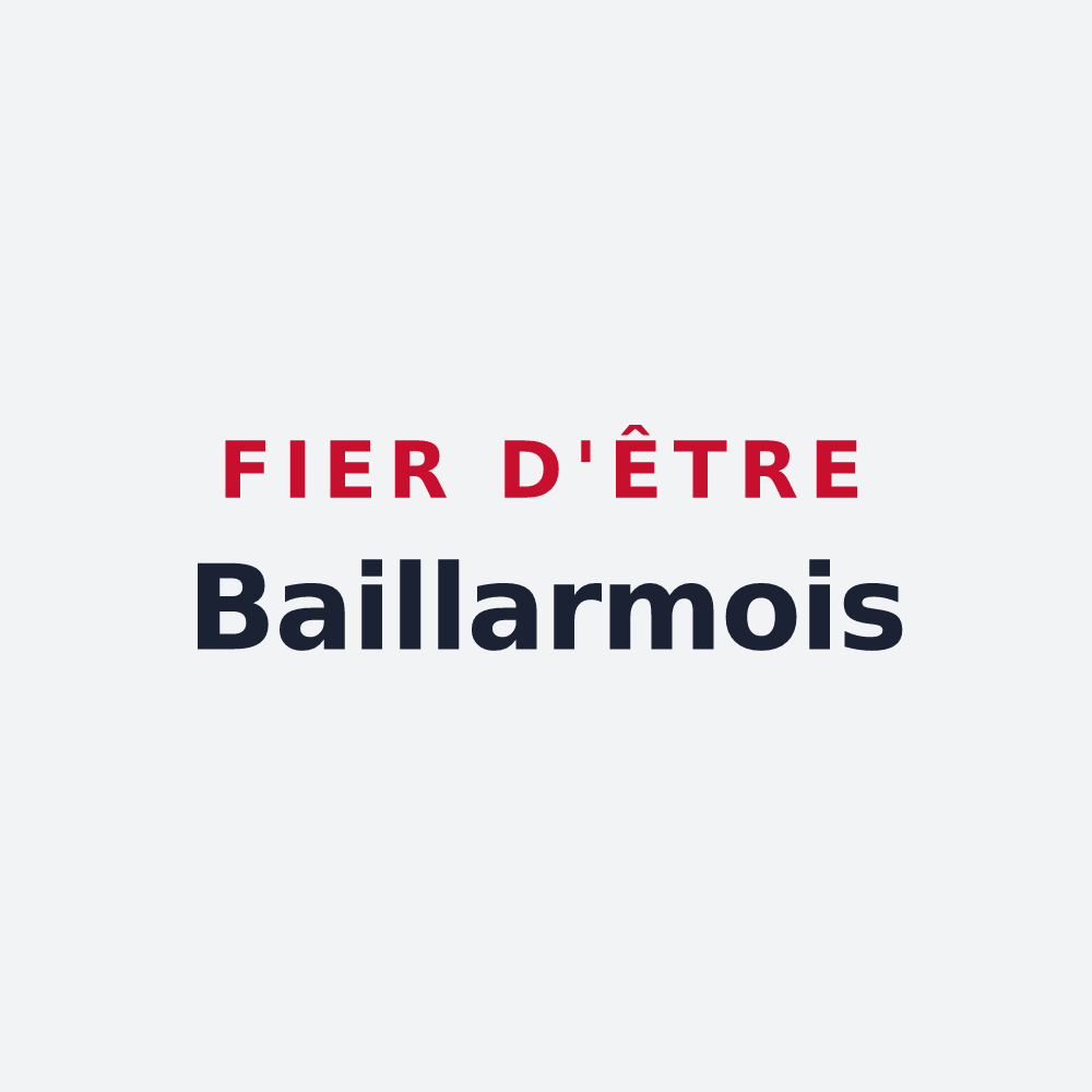 Poster « Fier d'être Baillarmois » — design pour Bailleau-Armenonville
