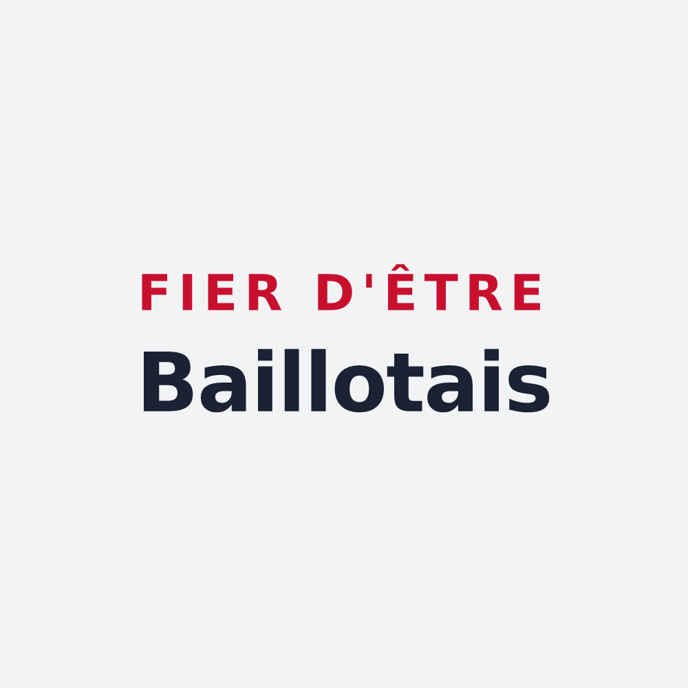 Poster « Fier d'être Baillotais » — design pour Baillet-en-France