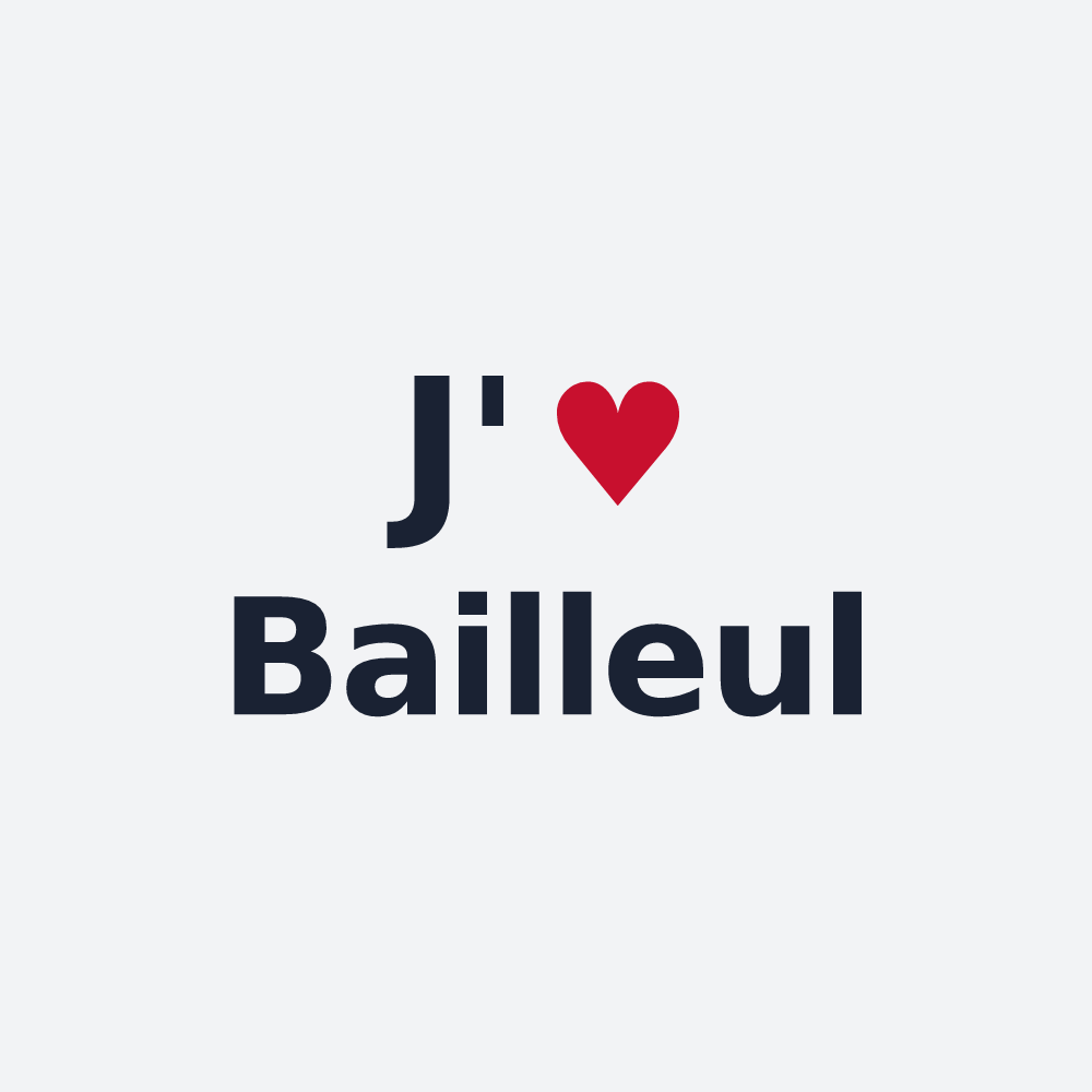 Poster personnalisé Bailleul — design J'aime Bailleul