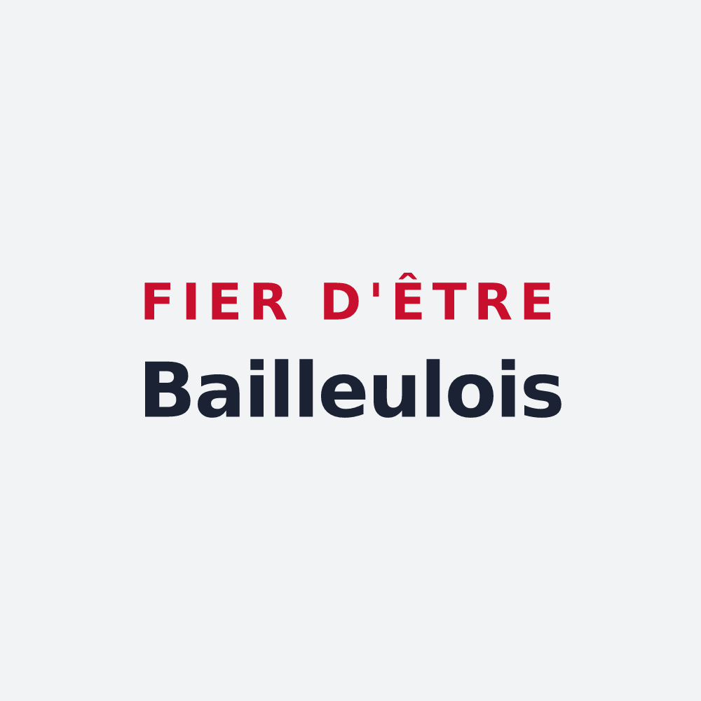 Poster « Fier d'être Bailleulois » — design pour Bailleul-Sir-Berthoult