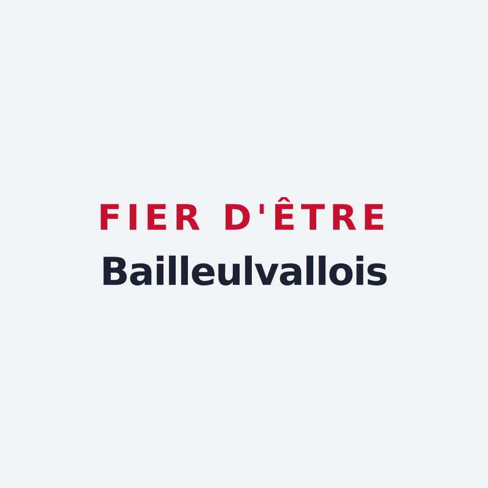 Poster « Fier d'être Bailleulvallois » — design pour Bailleulval