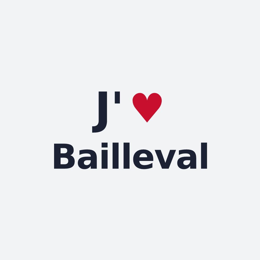 Poster personnalisé Bailleval — design J'aime Bailleval