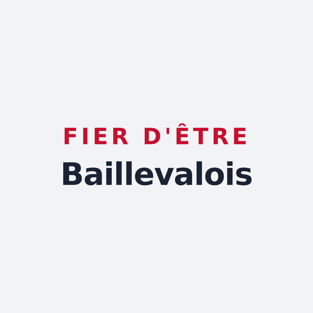 Poster « Fier d'être Baillevalois » — design pour Bailleval
