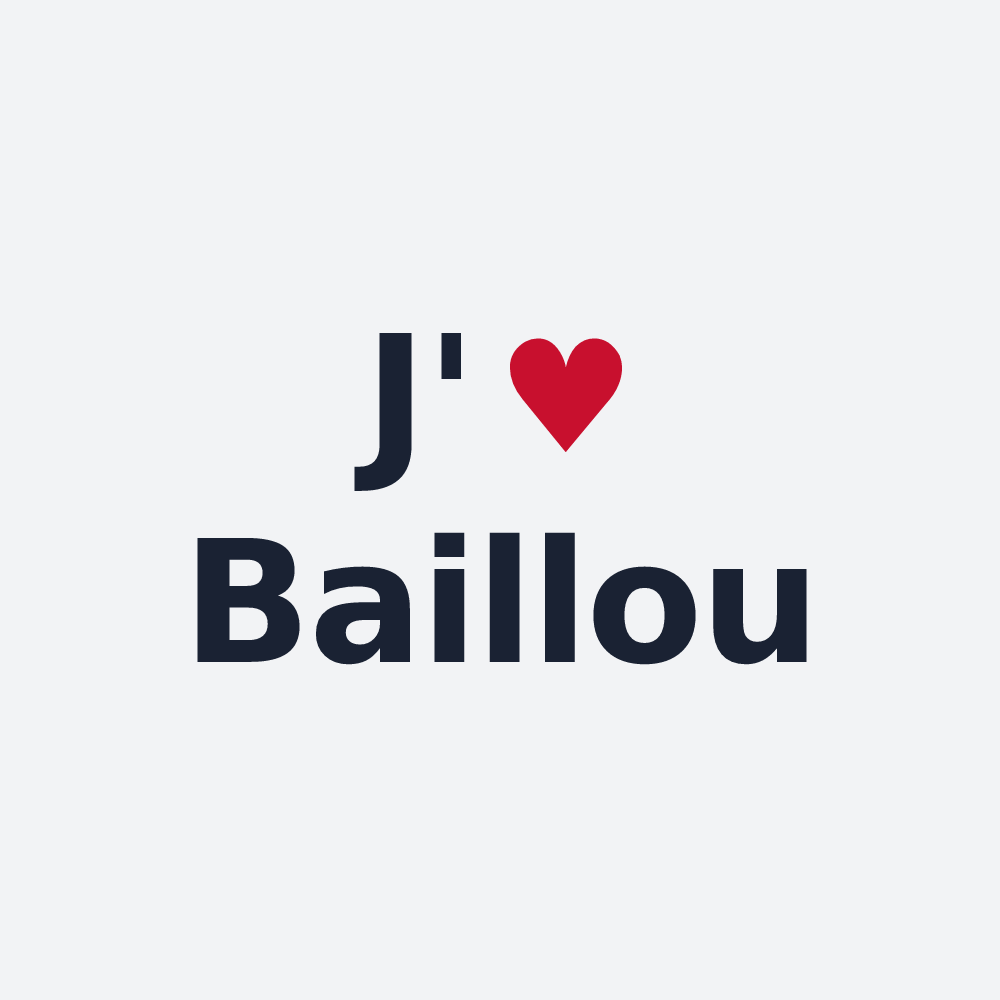 Poster personnalisé Baillou — design J'aime Baillou