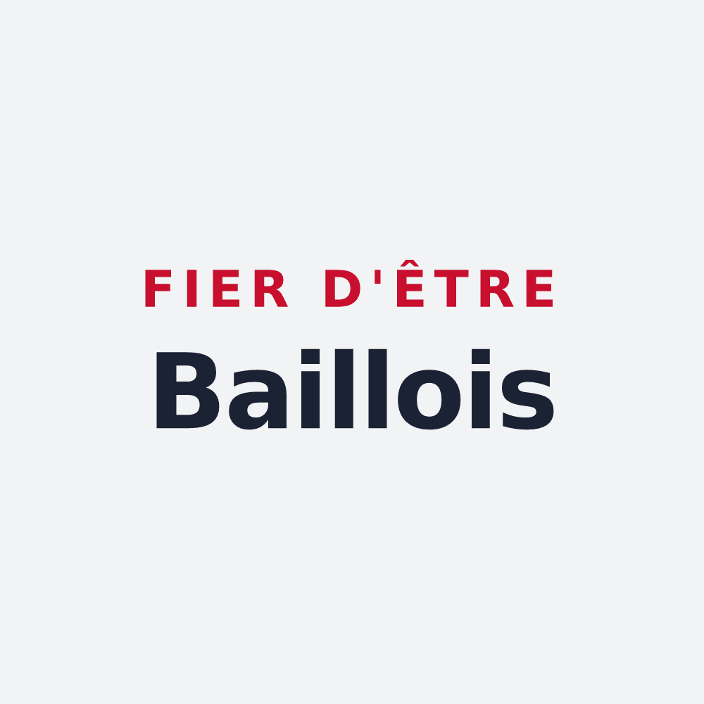Poster « Fier d'être Baillois » — design pour Bailly-en-Rivière
