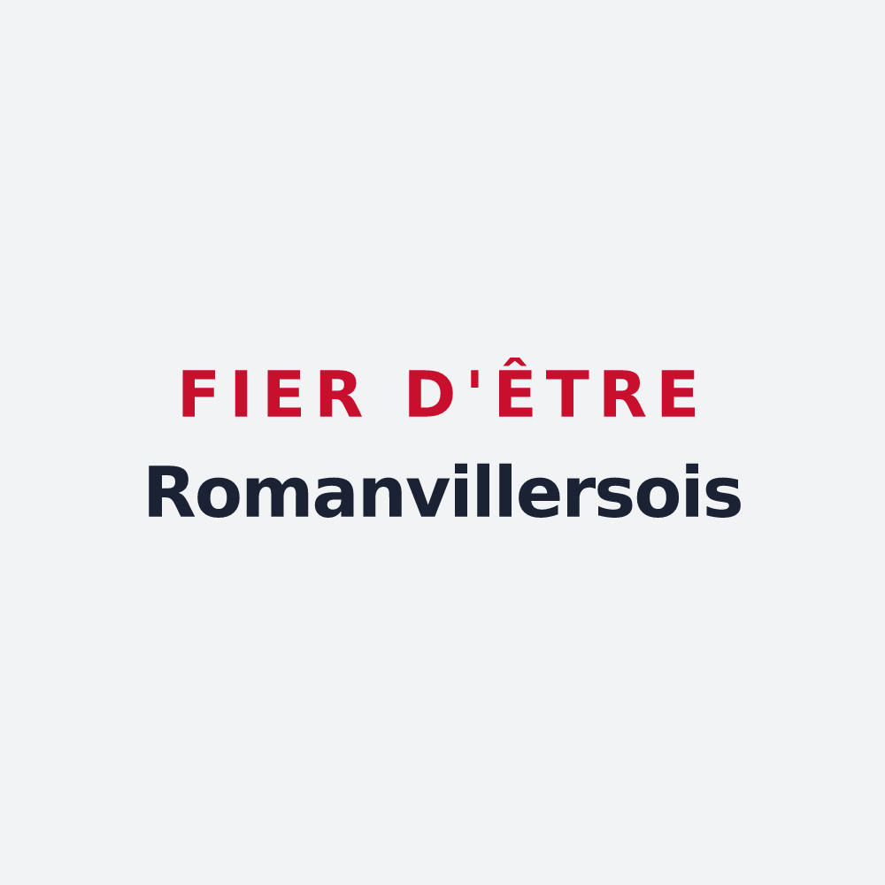 Poster « Fier d'être Romanvillersois » — design pour Bailly-Romainvilliers