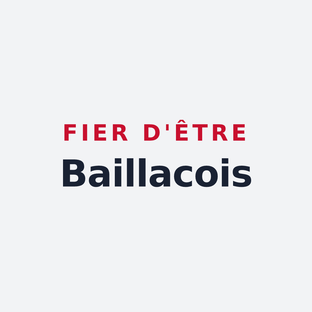 Poster « Fier d'être Baillacois » — design pour Bailly