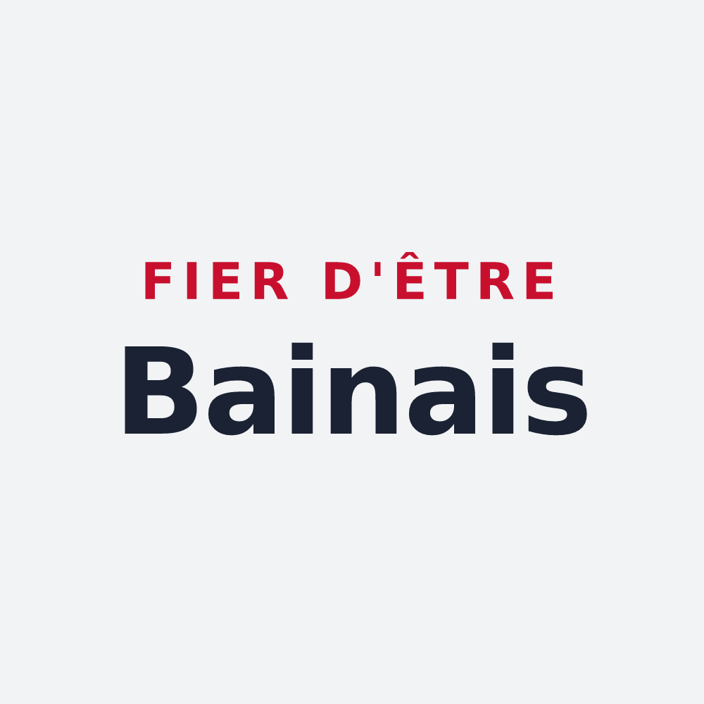 Poster « Fier d'être Bainais » — design pour Bain-de-Bretagne