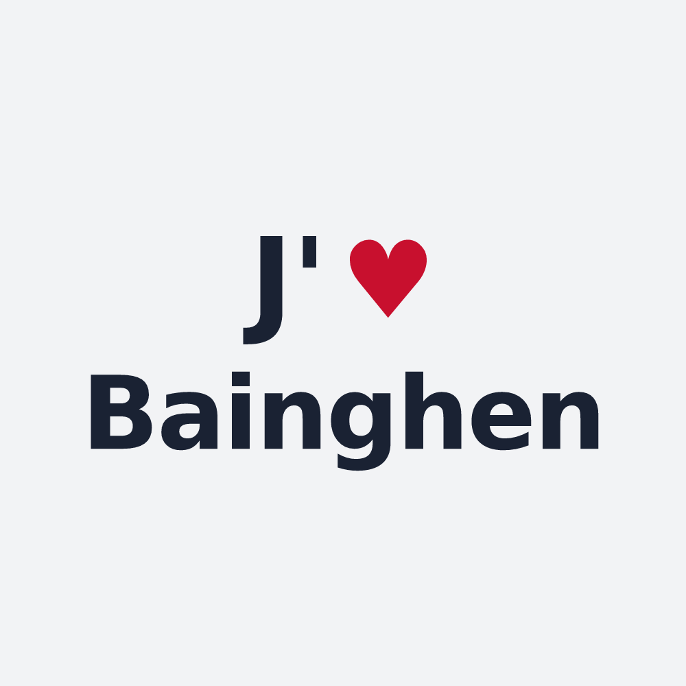 Poster personnalisé Bainghen — design J'aime Bainghen