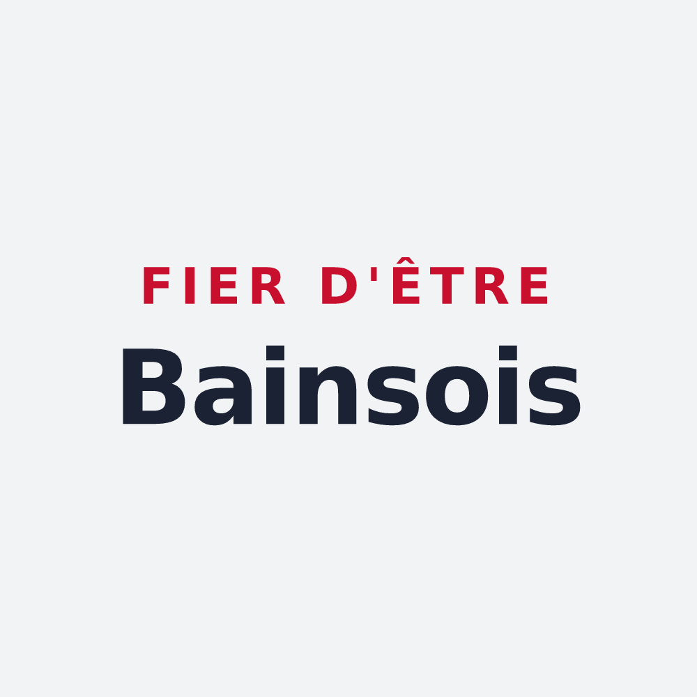 Poster « Fier d'être Bainsois » — design pour Bains-sur-Oust