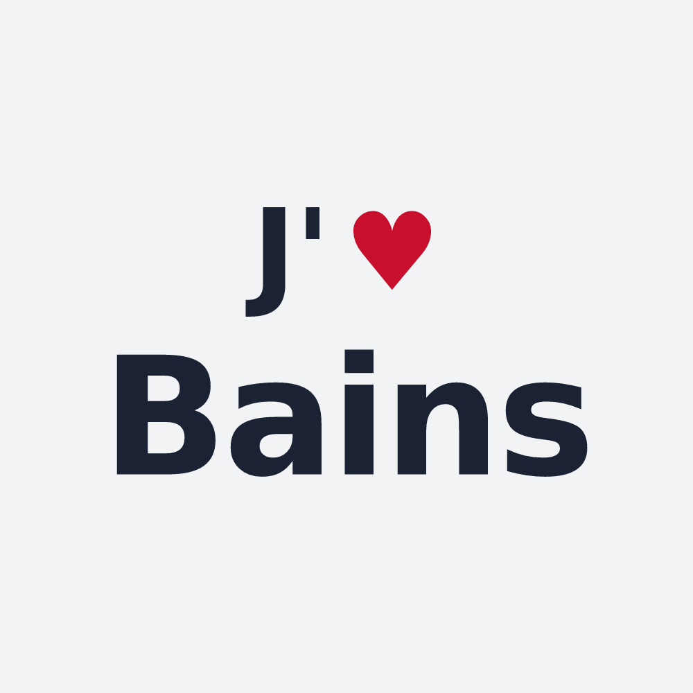 Poster personnalisé Bains — design J'aime Bains