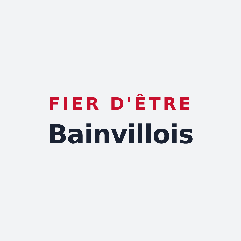 Poster « Fier d'être Bainvillois » — design pour Bainville-aux-Saules