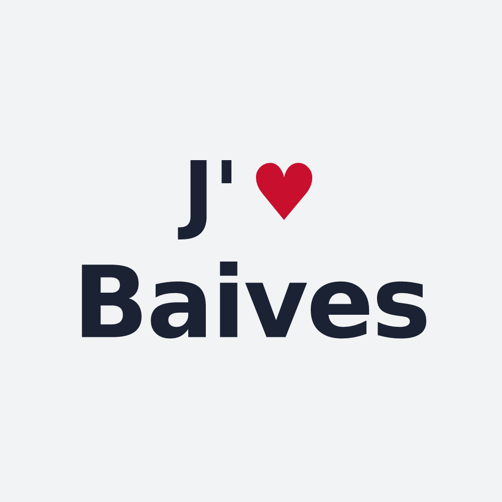 Poster personnalisé Baives — design J'aime Baives