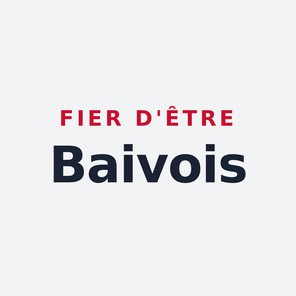 Poster « Fier d'être Baivois » — design pour Baives