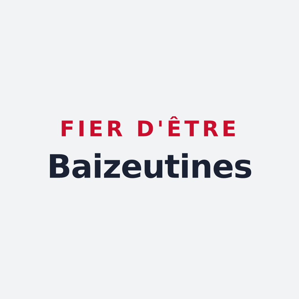 Poster « Fier d'être Baizeutines » — design pour Baizieux