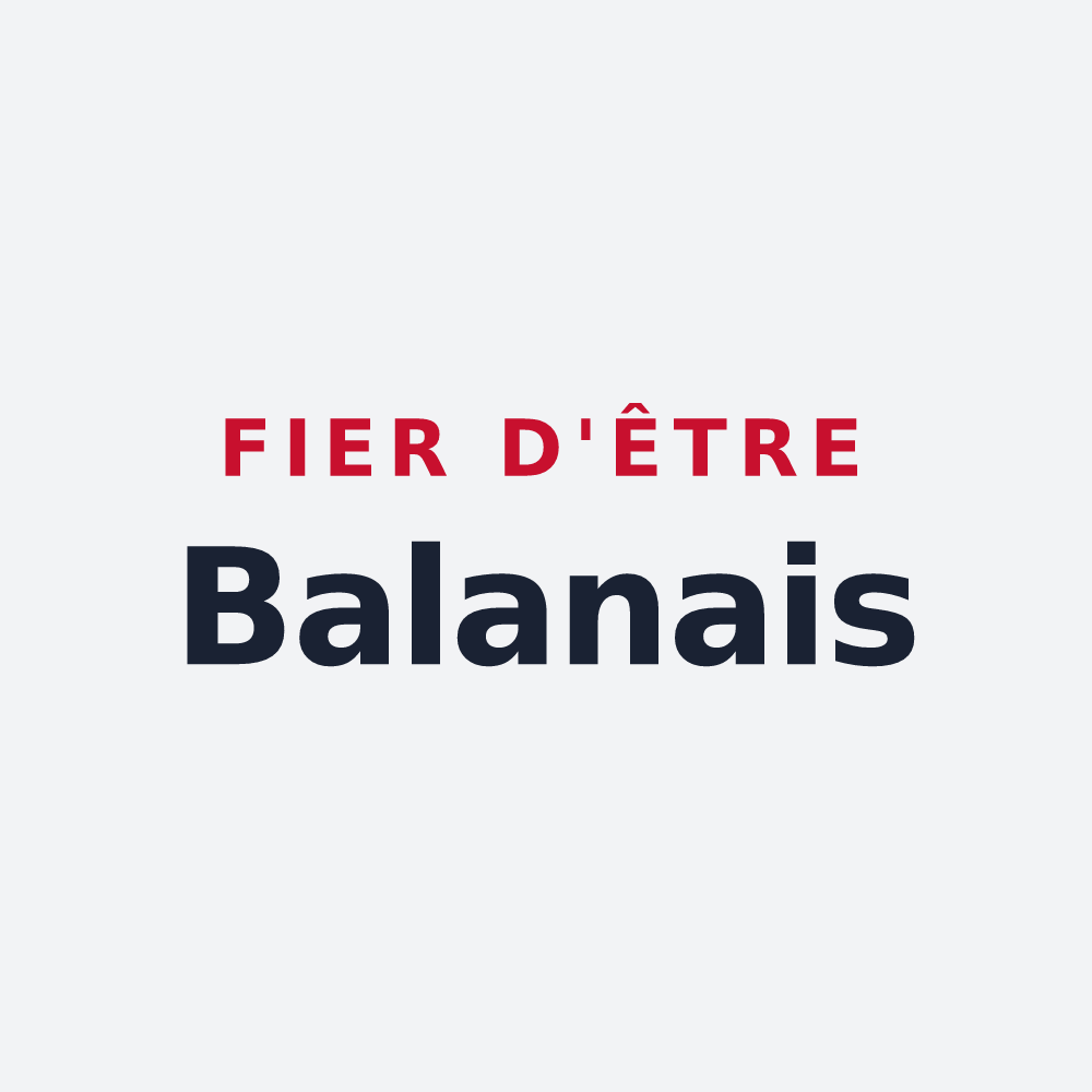 Poster « Fier d'être Balanais » — design pour Balan