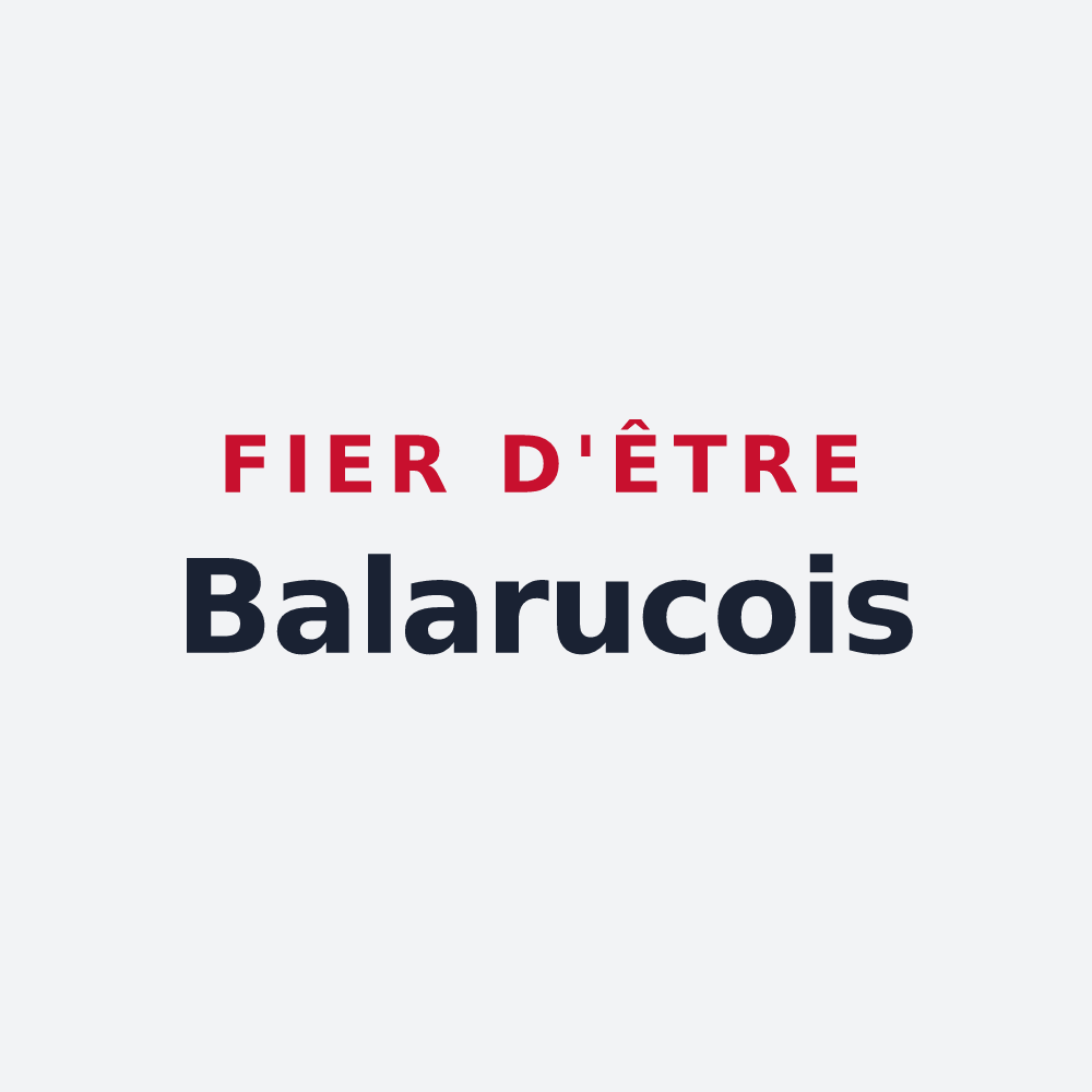 Poster « Fier d'être Balarucois » — design pour Balaruc-les-Bains