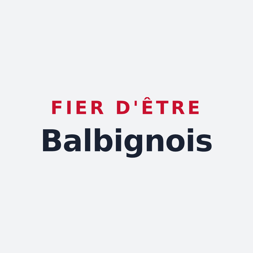 Poster « Fier d'être Balbignois » — design pour Balbigny
