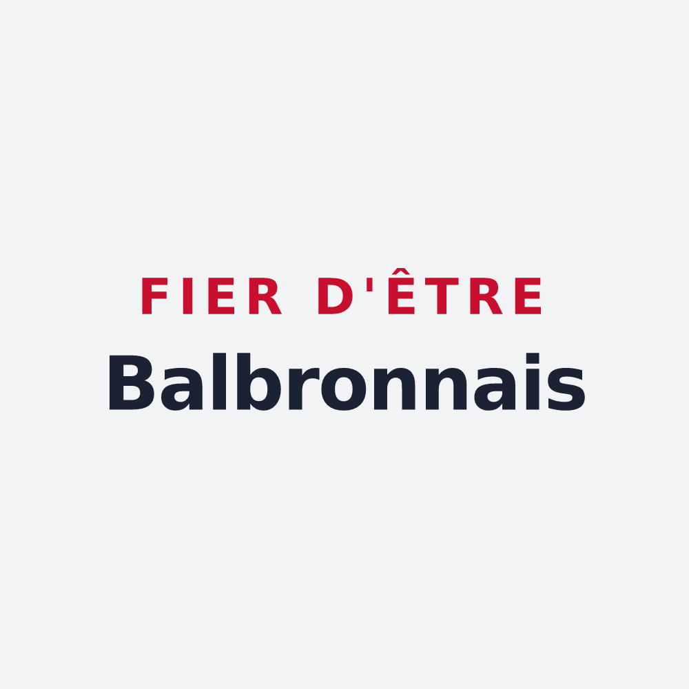 Poster « Fier d'être Balbronnais » — design pour Balbronn