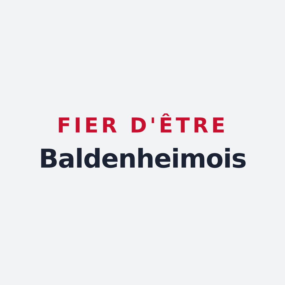 Poster « Fier d'être Baldenheimois » — design pour Baldenheim