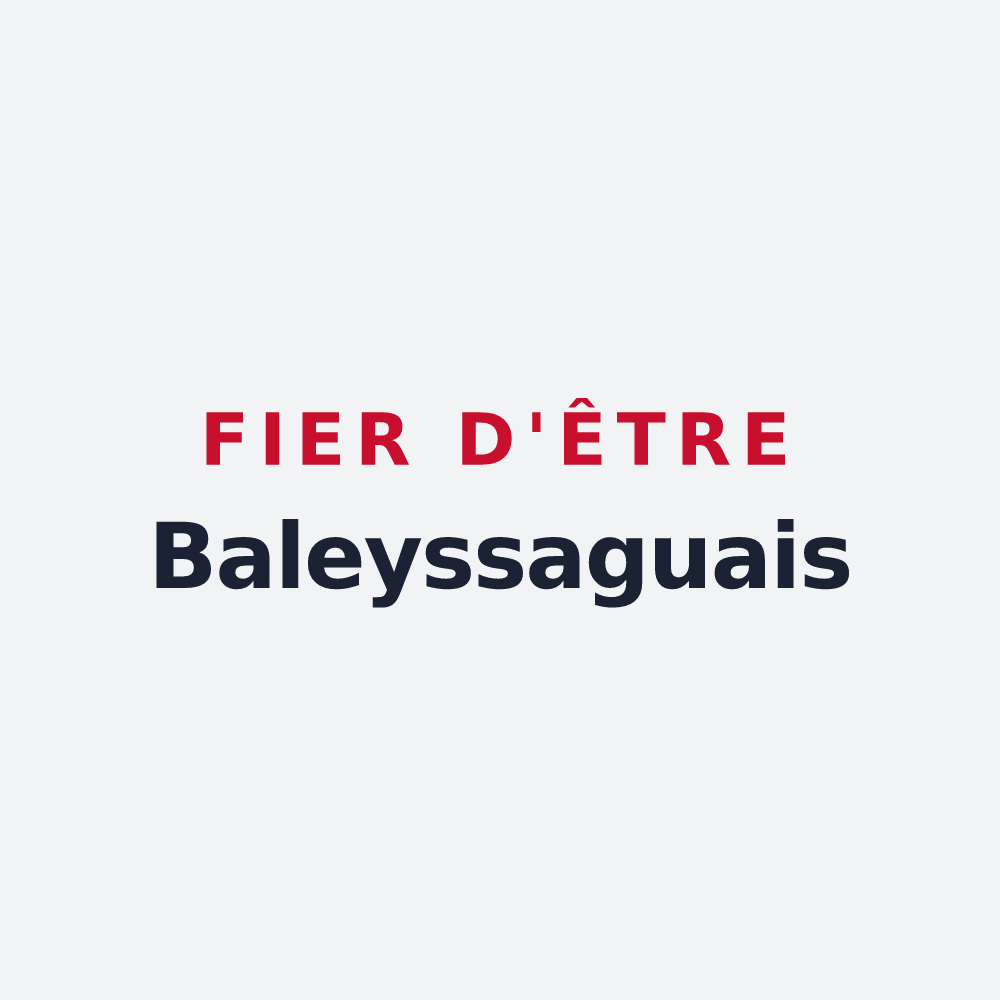 Poster « Fier d'être Baleyssaguais » — design pour Baleyssagues