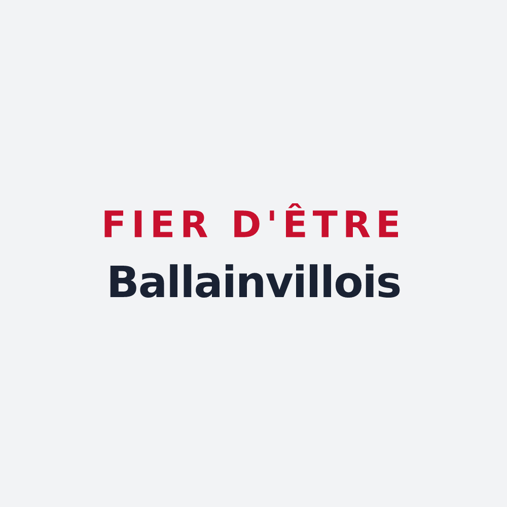 Poster « Fier d'être Ballainvillois » — design pour Ballainvilliers