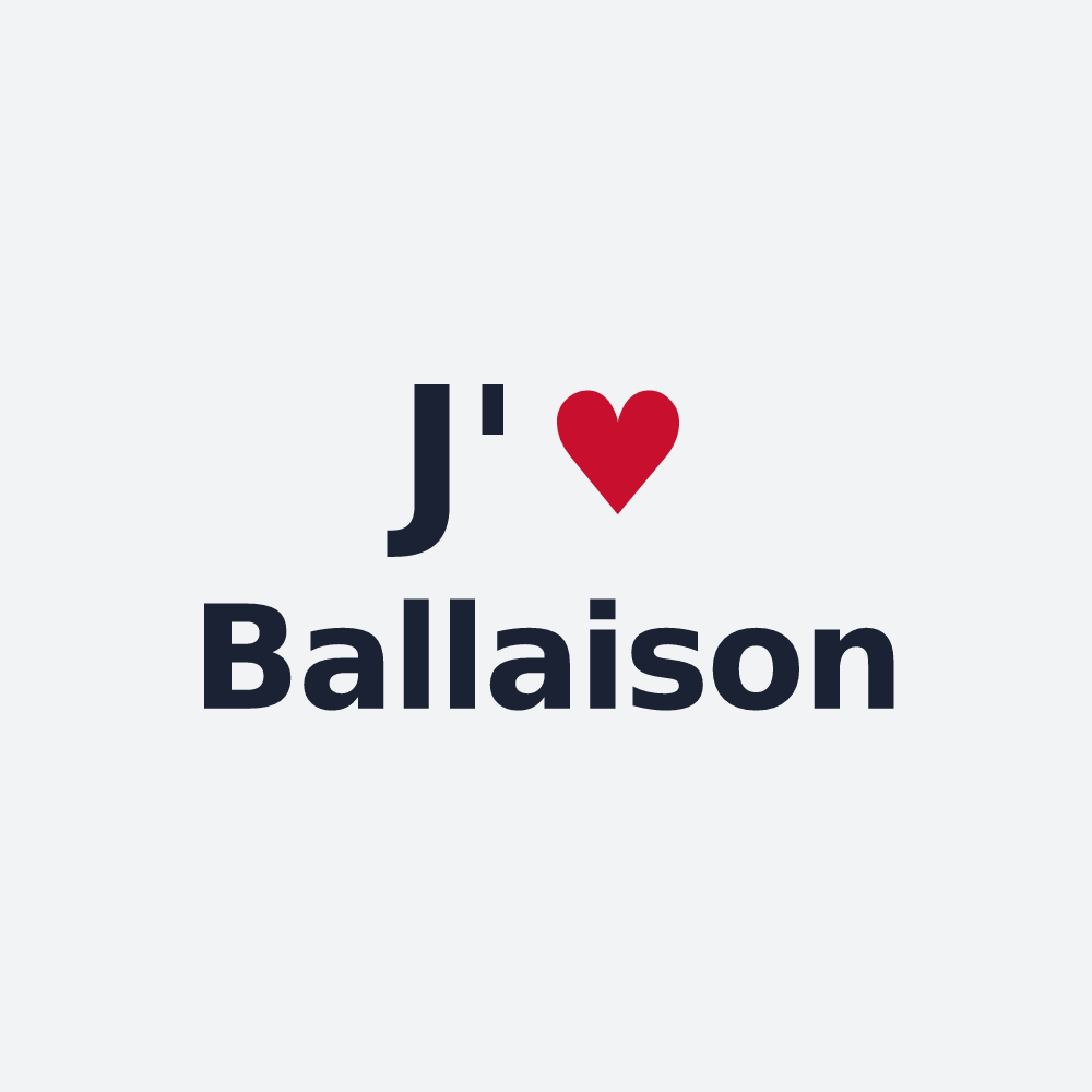 Poster personnalisé Ballaison — design J'aime Ballaison